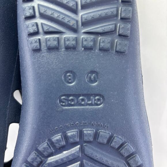 CROCS “Kandee II” Iconic Comfort Flip Flops Dark Blue Size Women’s 8 - Picture 9 of 12